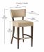 Style Upholstering's 15-BS Counter Height Dimensions