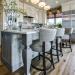 Style Upholstering #15-BS Wood Bar Stools in Customer's Kitchen