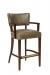 Style Upholstering's 15-BS Bar Stool with Brass Footplate and Classic Aniseed