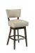 Style Upholstering #15-SWBS Swivel Wood Bar Stool with Back