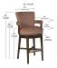 Style Upholstering's 180 Bar Height Dimensions