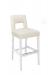 Style Upholstering's #6655 White Lacquer Bar Stool