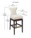 Style Upholstering's 6670-SSB Bar Height Dimensions