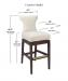 Style Upholstering's 6670-SSB Counter Height Dimensions