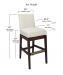 Style Upholstering's 6698-SSB Bar Height Dimensions