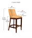 Style Upholstering's 670 Wood Counter Height Stool