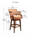 Style Upholstering's 6705 Swivel Bar Height Dimensions