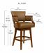 Style Upholstering's 6705 Swivel Bar Height Dimensions