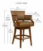 Style Upholstering's 6705 Swivel Counter Height Dimensions