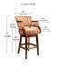 Style Upholstering's 6705 Swivel Counter Height Dimensions