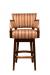 Style Upholstering #6705 Upholstered Wood Swivel Bar Stool with Arms - Front