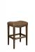 Style Upholstering #680 Upholstered Wood Backless Saddle Bar Stool