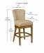 Style Upholstering's #687 Counter Height Dimensions