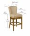 Style Upholstering's #687 Bar Height Dimensions