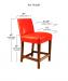 Style Upholstering's #696 Bar Height Dimensions