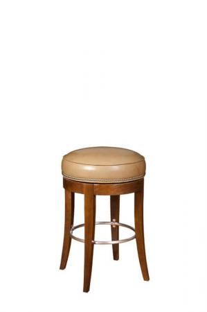 Style Upholstering #710 Traditional Backless Wood Bar Stool