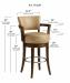 Style Upholstering's #714 Bar Height Dimensions