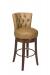 Style Upholstering #721 Wood Upholstered Swivel Bar Stool with Tufted Back