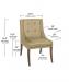 Style Upholstering's 101 Dining Chair Dimensions