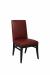 Style Upholstering's 1201 Black Dining Chair with Dark Red Leather