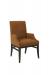Style Upholstering's #1202 Classic Upholstered Brown and Black Dining Arm Chair