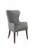 Style Upholstering's #1203 Gray and Brown Organic Shaped Dining Chair