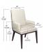 Style Upholstering's 1206A Dining Chair Dimensions