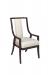 Style Upholstering #1207A Modern Wood Upholstered Dining Arm Chair