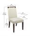 Style Upholstering's 6622-CH Dining Chair Dimensions