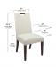 Style Upholstering's 6644-CH Dining Chair Dimensions