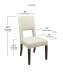 Style Upholstering's 6655-CH Dining Chair Dimensions