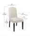 Style Upholstering's 802 Dining Chair Dimensions