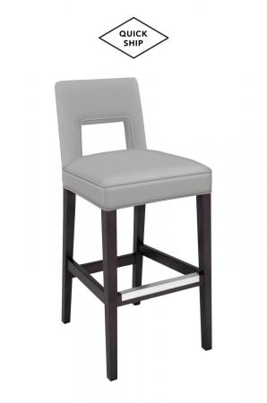 Style Upholstering 6655 Non-Swivel Wood Bar Stool with Back