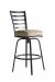 Mallin's M-Series MB-011 Outdoor Aluminum Swivel Bar Stool with Ladder Back
