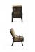 Mallin's Eclipse Outdoor Dining Arm Chair - View of Back and Side