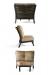 Mallin's Eclipse Outdoor Dining Chair - View of Back and Side