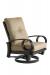 Mallin's Eclipse Swivel Rocking Dining Armchair in Black and Beige #EP-460