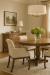 Style Upholstering's Upholstered Dining Arm Chair with Casters