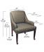 Style Upholstering's 5109C Dining Chair Dimensions