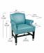 Style Upholstering's 2108CN Dining Chair Dimensions