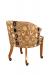 Style Upholstering #40 Wood Game Dining Chair with Arms and Casters - Back