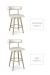 Amisco's Barbara Swivel Stool in Counter Height and Bar Height