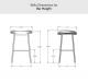 Amisco's Willo Bar Height Dimensions