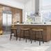 Amisco's Willo Modern Backless Bar Stools in Modern Kitchen