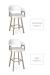 Amisco's Carmen Swivel Stool in Counter Height and Bar Height