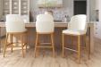 IH Seating Serafina Classic Wood Bar Stools in Kitchen