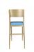 IH Seating's Jamie Natural Wood Bar Stool with Back - Back Side