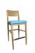 IH Seating's Jamie Natural Wood Bar Stool with Back