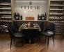 IH Seating - Catherine Black Dining Chairs in a Winery