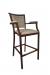 IH Seating - Vincent Traditional Wood-Grain Bar Stool with Padded Arms
